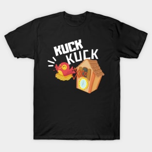 Kuck Kuck Schwarzwald Uhr Lustiges Schwaben Motiv T-Shirt